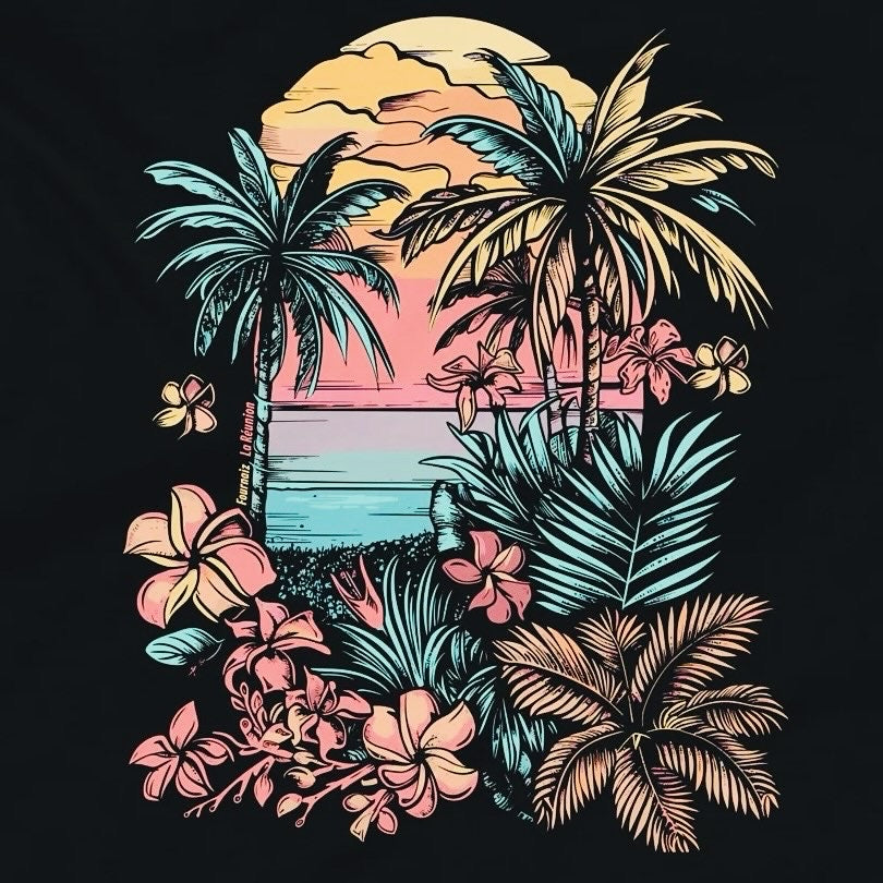 T-shirt Tropical Window (Marmaille)
