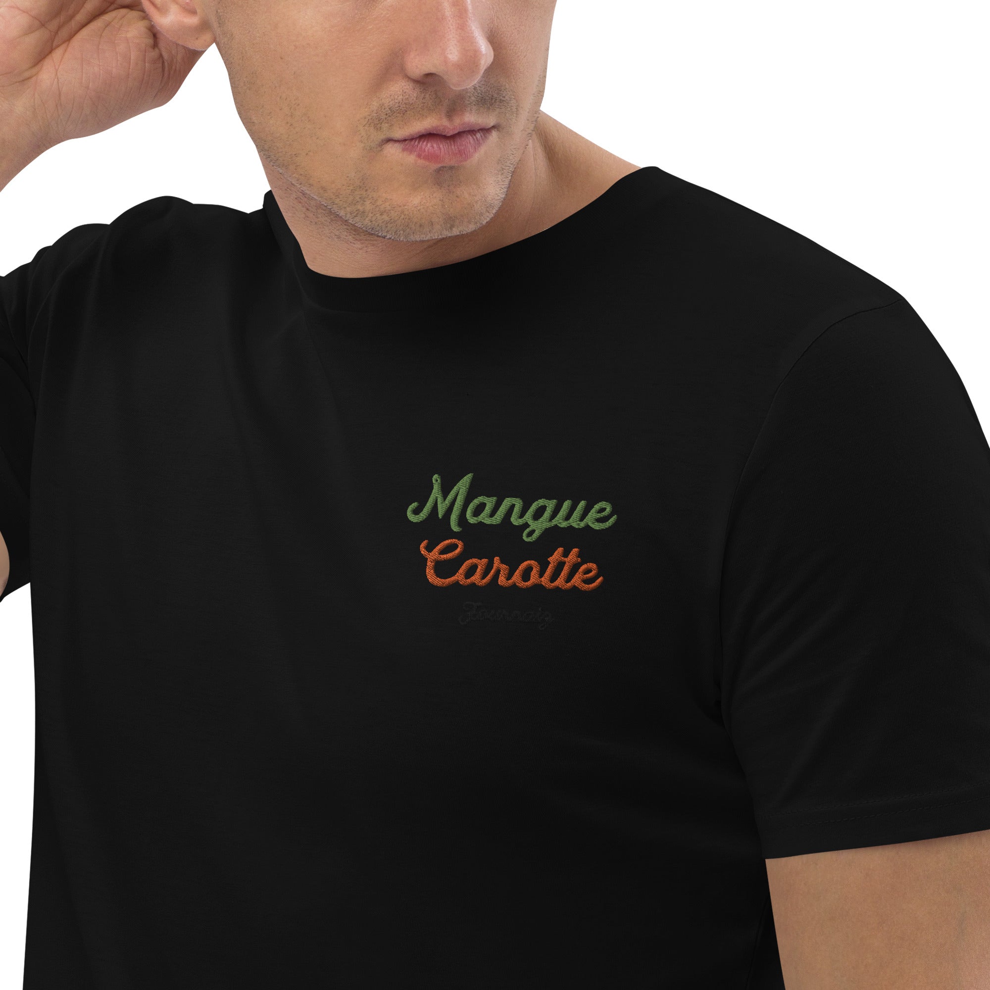 T-shirt Mangue Carotte (Coton Bio Brodé)