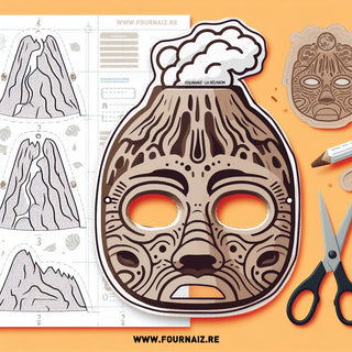 Masque Volcan La Réunion Fournaiz / Piton de la Fournaise