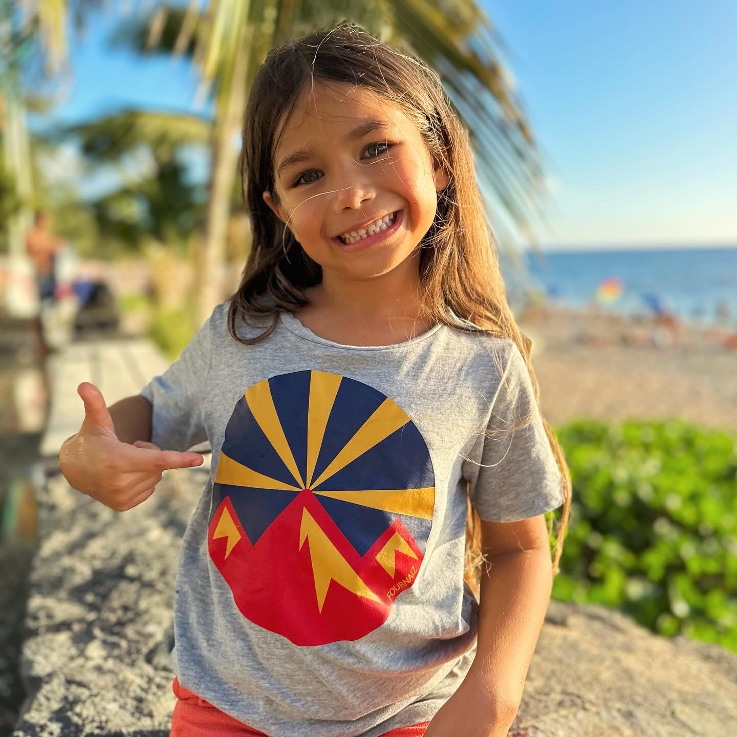 T-shirt Drapeau de la Réunion Pitons (Marmaille)