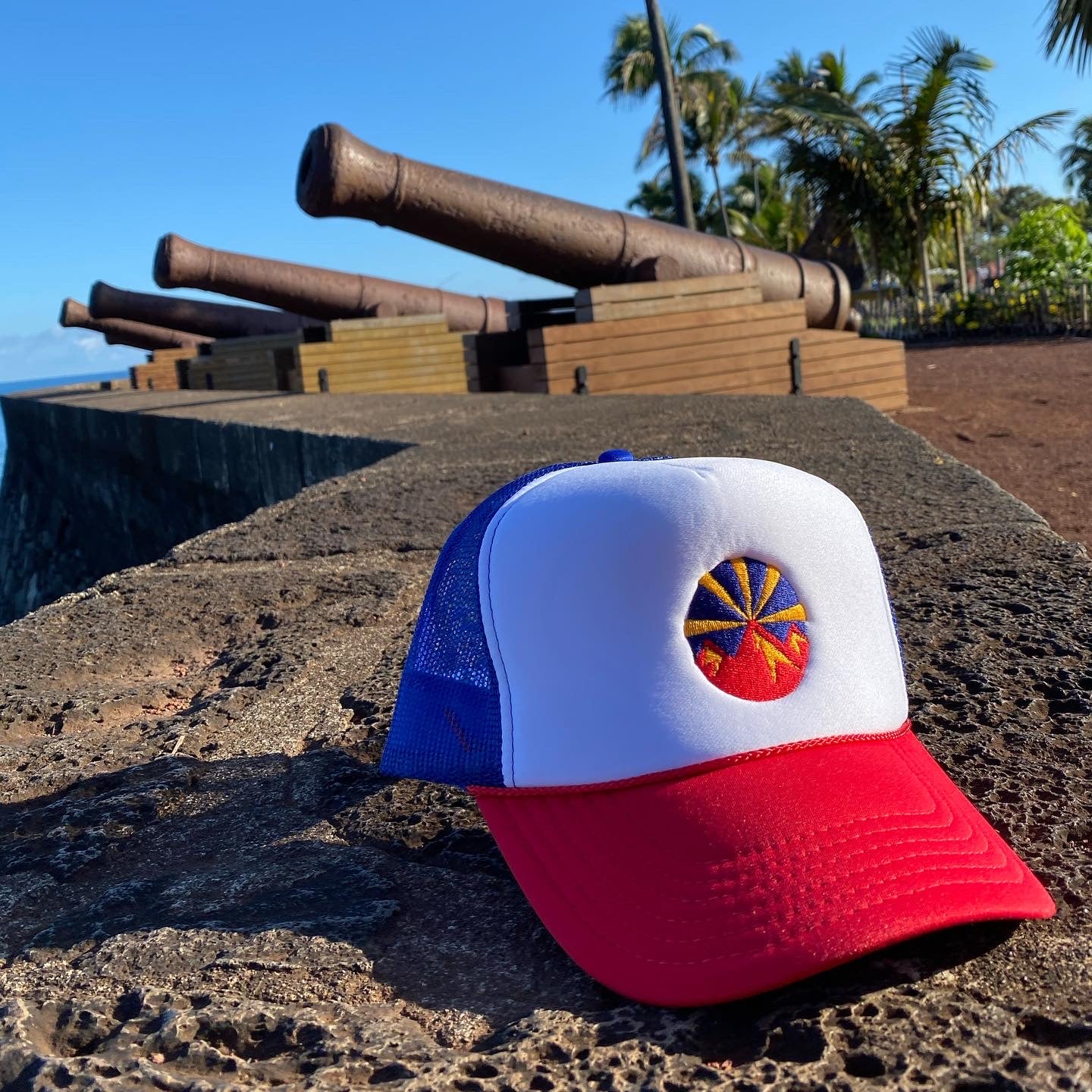 Casquette La Réunion Drapeau Pitons (brodé)