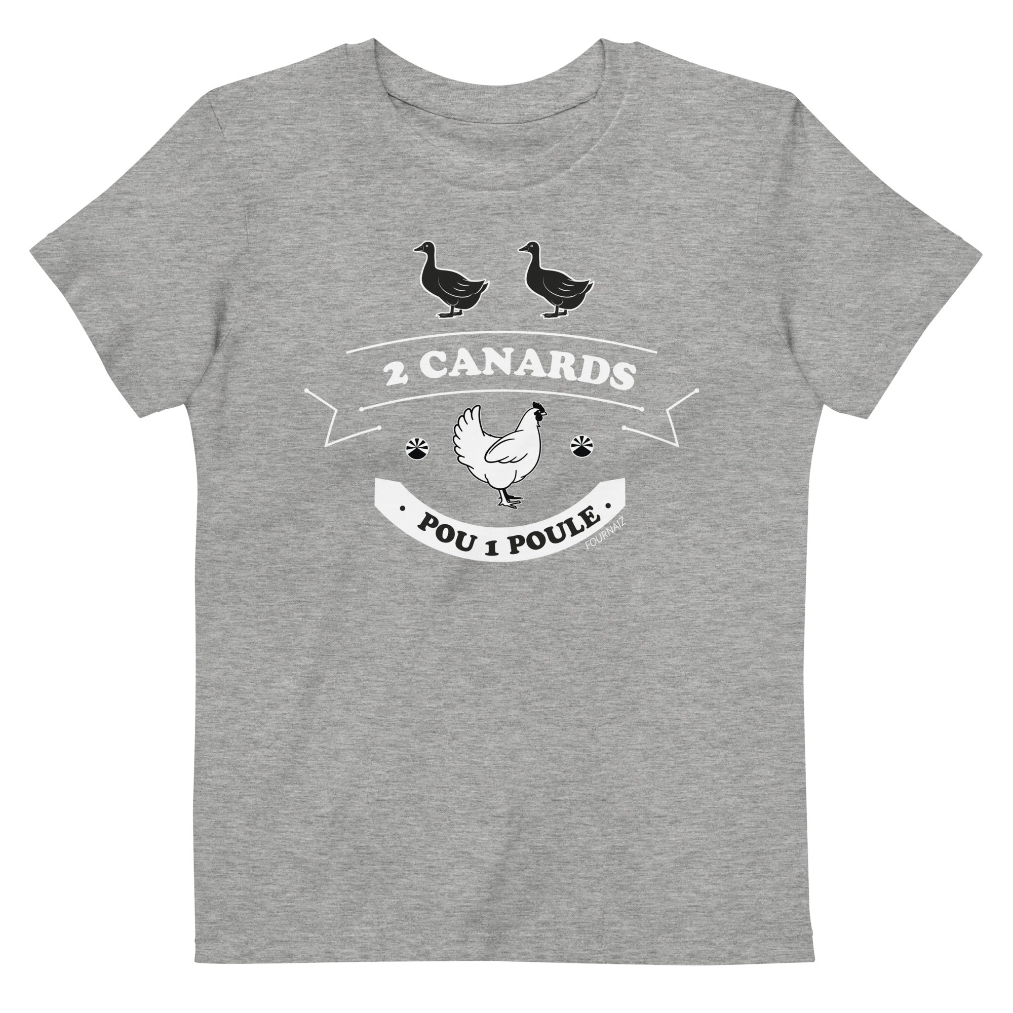 T-shirt 2 Canards pou 1 poule (Coton Bio Marmaille)