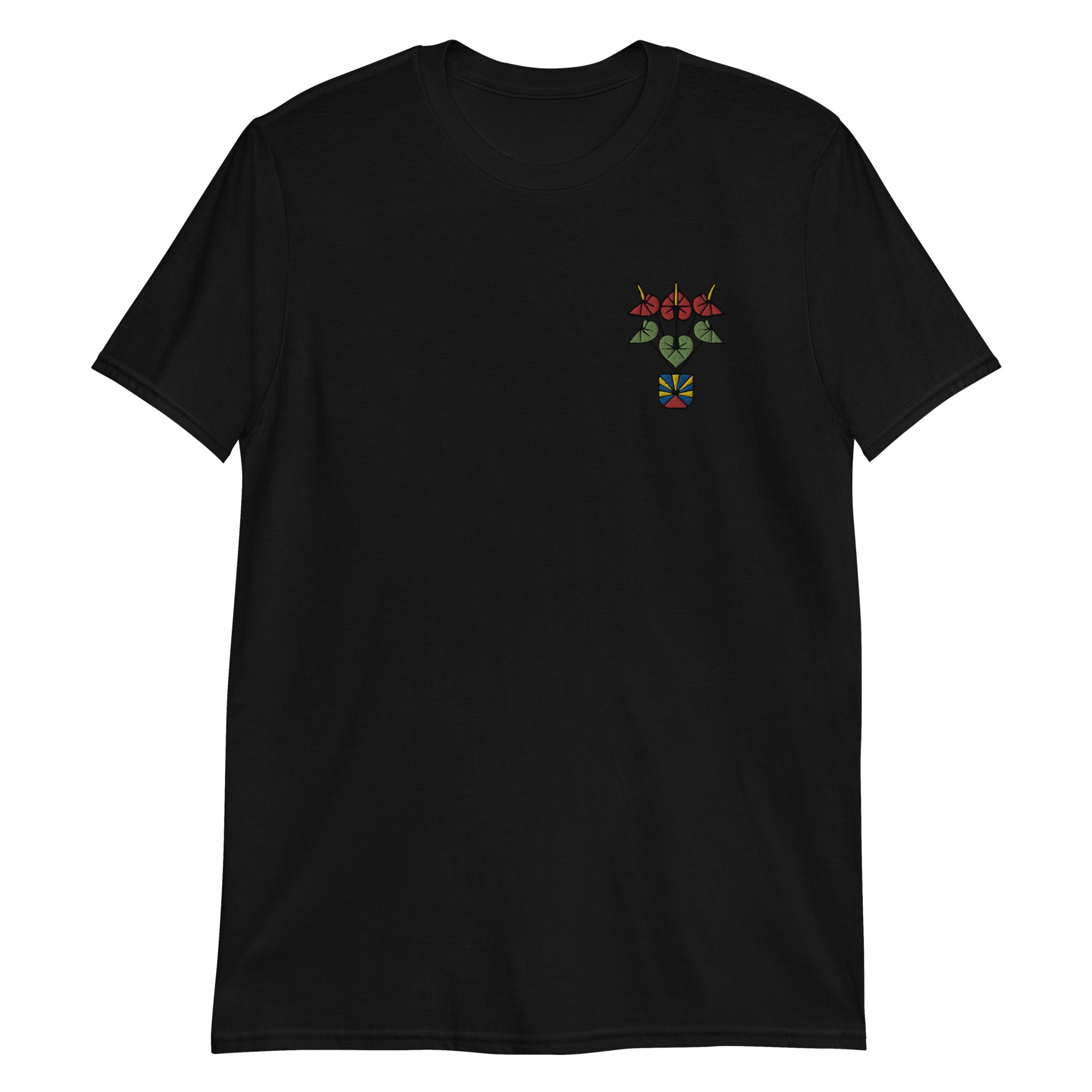 T-shirt Anthurium Run Brodé (Manches Courtes)